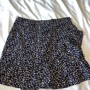 Floral Navy Skirt